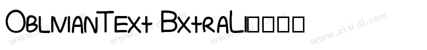 OblivianText BxtraLi字体转换